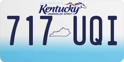 KY license plate 717UQI