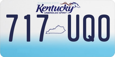 KY license plate 717UQO