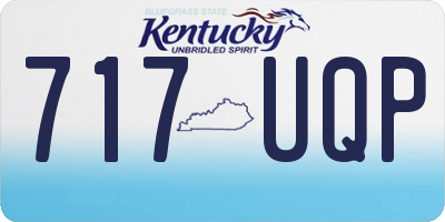 KY license plate 717UQP