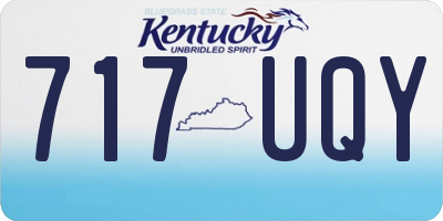KY license plate 717UQY