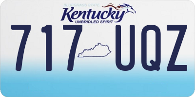 KY license plate 717UQZ