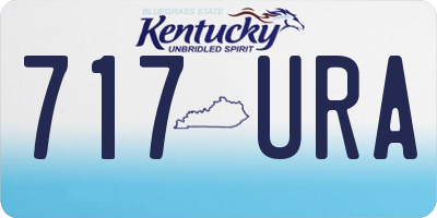 KY license plate 717URA