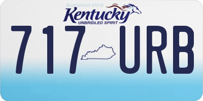 KY license plate 717URB