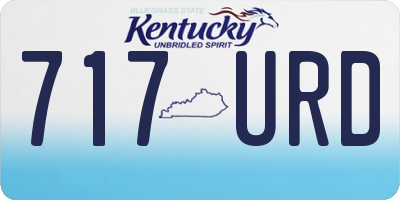 KY license plate 717URD