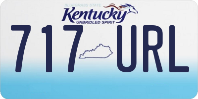 KY license plate 717URL