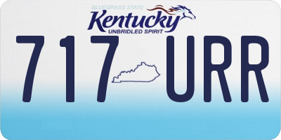 KY license plate 717URR