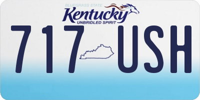 KY license plate 717USH