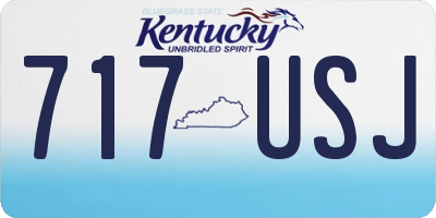 KY license plate 717USJ