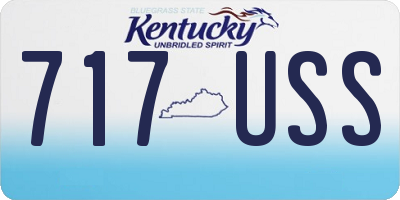 KY license plate 717USS