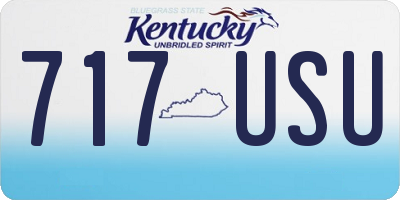 KY license plate 717USU