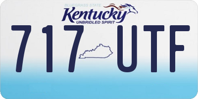 KY license plate 717UTF