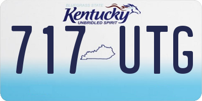KY license plate 717UTG