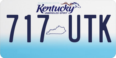 KY license plate 717UTK