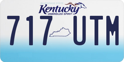 KY license plate 717UTM