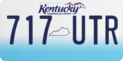 KY license plate 717UTR