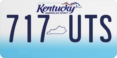 KY license plate 717UTS