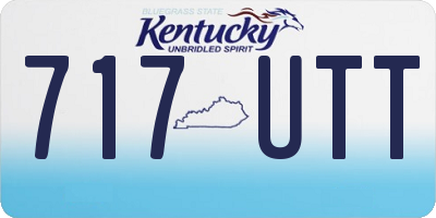 KY license plate 717UTT
