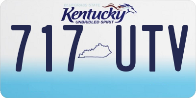 KY license plate 717UTV