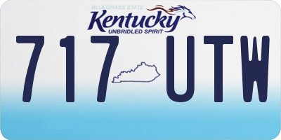 KY license plate 717UTW