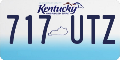 KY license plate 717UTZ
