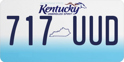 KY license plate 717UUD