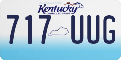 KY license plate 717UUG
