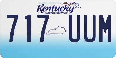KY license plate 717UUM