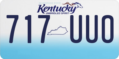 KY license plate 717UUO