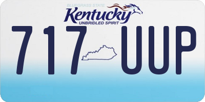 KY license plate 717UUP
