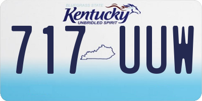 KY license plate 717UUW