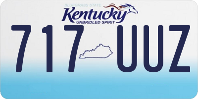 KY license plate 717UUZ