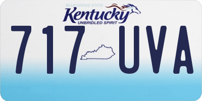 KY license plate 717UVA