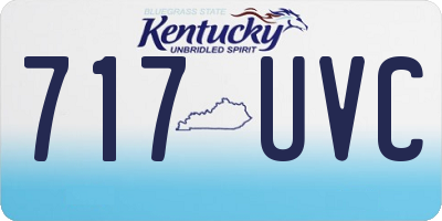 KY license plate 717UVC