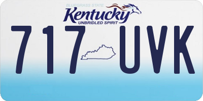 KY license plate 717UVK
