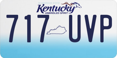 KY license plate 717UVP