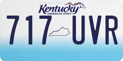 KY license plate 717UVR
