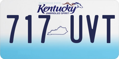 KY license plate 717UVT