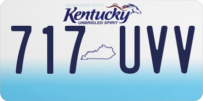 KY license plate 717UVV