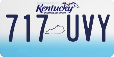 KY license plate 717UVY