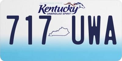 KY license plate 717UWA