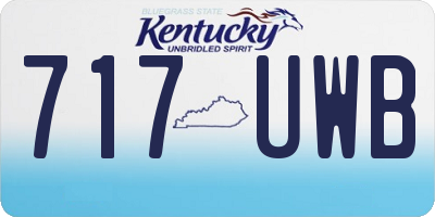KY license plate 717UWB