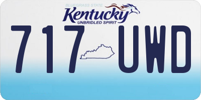 KY license plate 717UWD