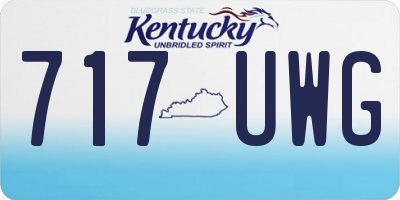 KY license plate 717UWG