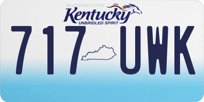 KY license plate 717UWK