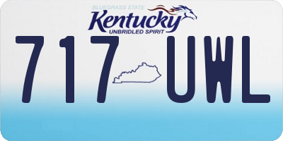 KY license plate 717UWL