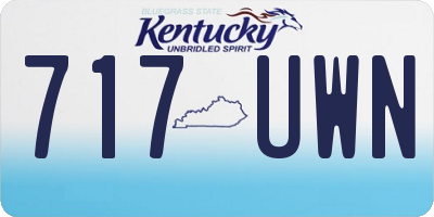 KY license plate 717UWN