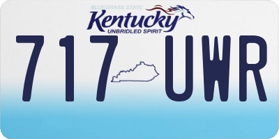 KY license plate 717UWR