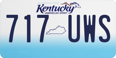 KY license plate 717UWS