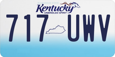 KY license plate 717UWV