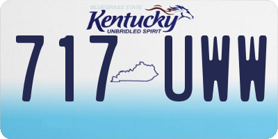 KY license plate 717UWW